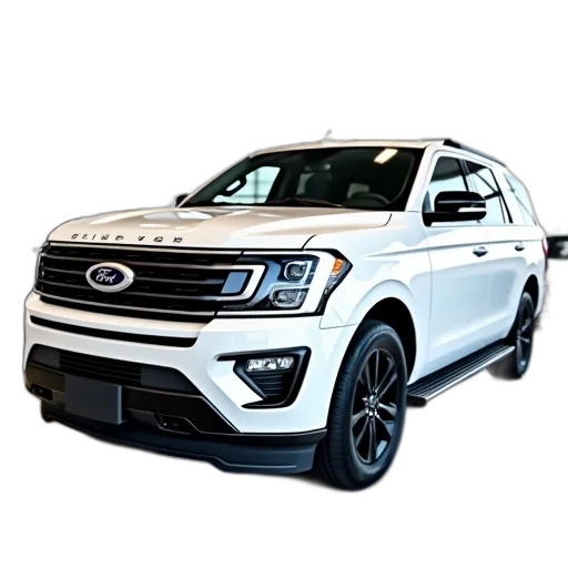 car, white, 2019, ford transparent PNG cut-out
