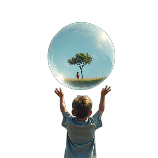 tree, umbrella, bottle, creature, photorealistic, concept art, oil painting, 3d render transparent PNG cut-out