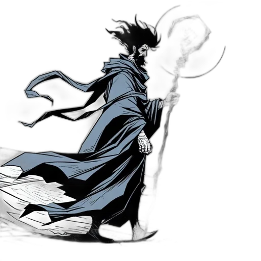 staff, dragon, mask, sword, concept art, comic book art, fantasy art, anime transparent PNG cut-out