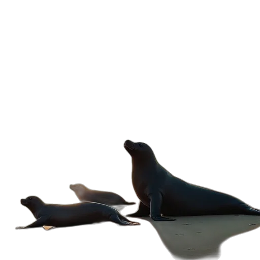 animal, shoes, creature, 3d render, concept art, underwater, beach, fog transparent PNG cut-out