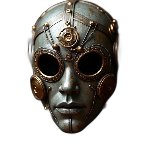 mask, face, robot, jewelry transparent PNG cut-out
