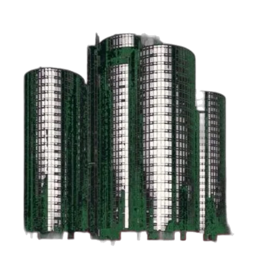 building, 3d render, concept art, photorealistic, green, image, book, cover transparent PNG cut-out
