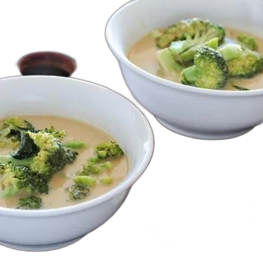food, two, bowls, creamy transparent PNG cut-out