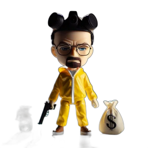 concept art, cartoon, 3d render, comic book art, individual, hazmat, suit, sporting transparent PNG cut-out