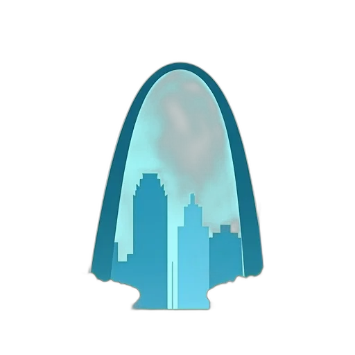 umbrella, crown, hat, building, concept art, 3d render, vaporwave, pixel art transparent PNG cut-out