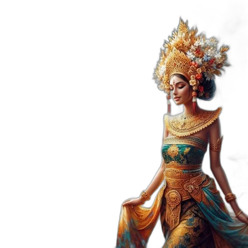 staff, dress, fantasy art, concept art, photorealistic, oil painting, golden, earth tones transparent PNG cut-out