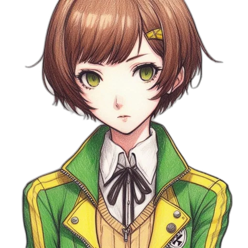 staff, jacket, face, crown, anime, pixel art, watercolor, concept art transparent PNG cut-out