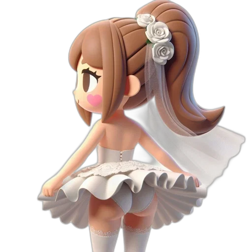 dress, 3d render, concept art, anime, pixel art, monochrome, animated, character transparent PNG cut-out