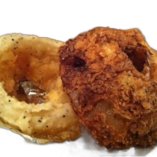 food, crown, animal, close-up, fried, chicken, piece, onion transparent PNG cut-out