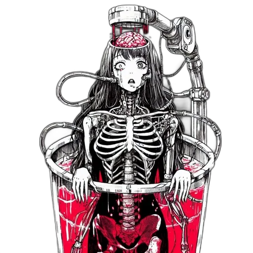 robot, dress, crown, comic book art, concept art, cyberpunk, pixel art, neon lights transparent PNG cut-out