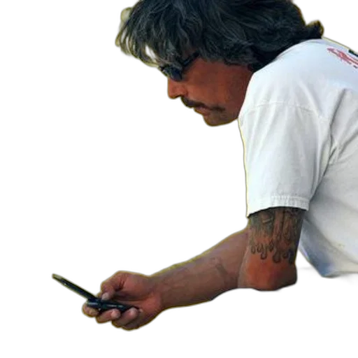 staff, weapon, hair, jewelry, man, sunglasses, tattoo, his transparent PNG cut-out
