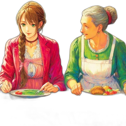 food, concept art, photorealistic, watercolor, oil painting, fire, red, pastel transparent PNG cut-out