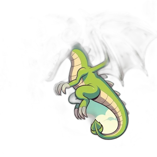 dragon, creature, staff, animal, concept art, fantasy art, pixel art, watercolor transparent PNG cut-out
