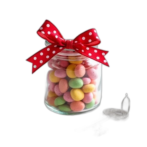 food, 3d render, photorealistic, pastel, clear, glass, jar, red transparent PNG cut-out