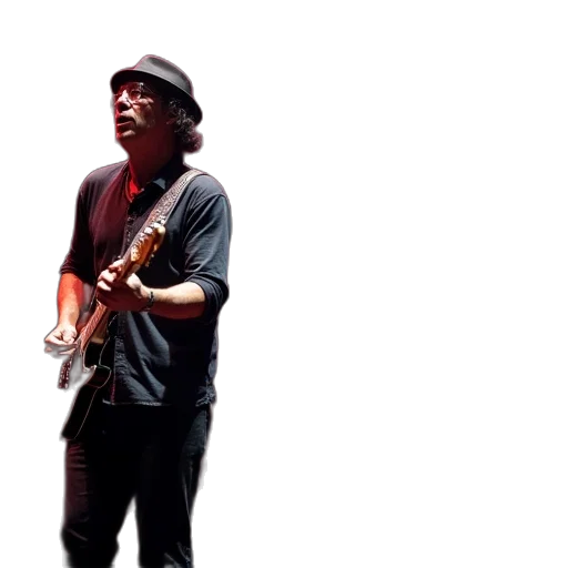 hat, staff, photorealistic, 3d render, santana, mclaughlin, live, montreux transparent PNG cut-out