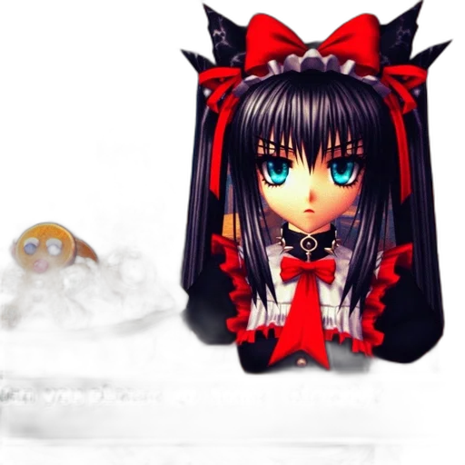 creature, mask, staff, anime, 3d render, pixel art, fantasy art, snow transparent PNG cut-out