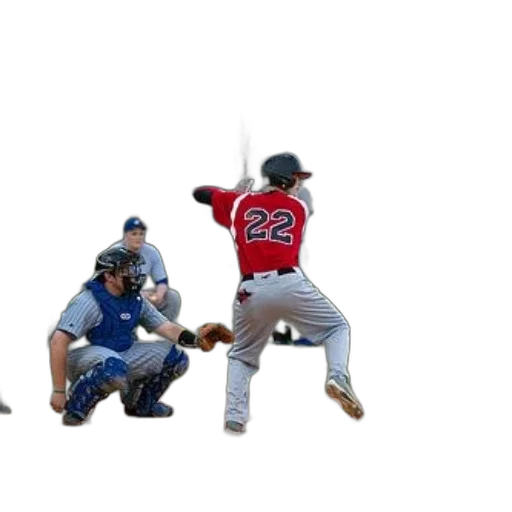 animal, weapon, baseball, player, red, jersey, number, swinging transparent PNG cut-out