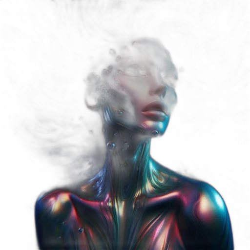 mask, face, dress, robot, concept art, photorealistic, 3d render, fantasy art transparent PNG cut-out