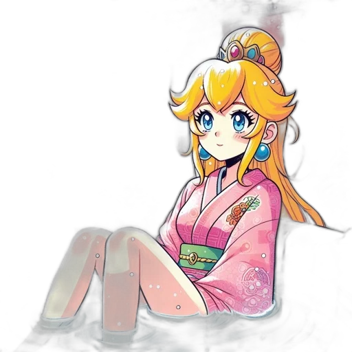 dress, staff, crown, weapon, pixel art, watercolor, concept art, anime transparent PNG cut-out