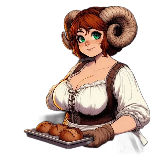 food, staff, pixel art, concept art, fantasy art, photorealistic, animated, character transparent PNG cut-out