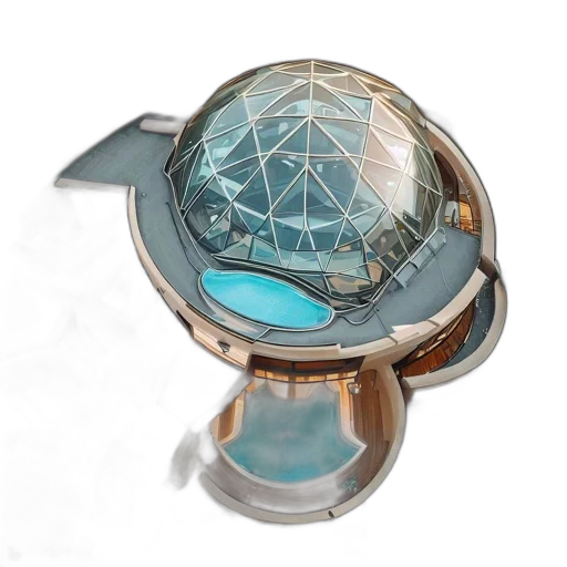 jewelry, crown, 3d render, outer space, underwater, impressive, circular, house transparent PNG cut-out