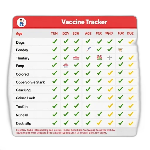 vaccination, schedule, chart, red, white, vaccine, tracker, logo transparent PNG cut-out