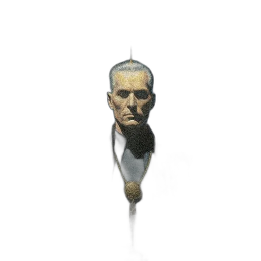 face, jewelry, staff, mask, photorealistic, 3d render, concept art, pixel art transparent PNG cut-out