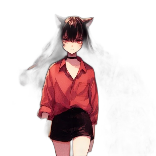 dress, mask, staff, animal, anime, concept art, watercolor, pixel art transparent PNG cut-out