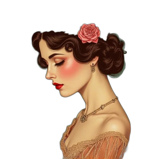 dress, crown, jewelry, face transparent PNG cut-out