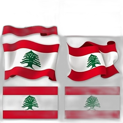 concept art, collection, various, lebanese, flag, designs, including, set transparent PNG cut-out