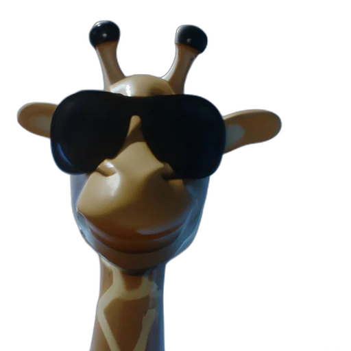 animal, staff, hat, creature, 3d render, concept art, anthropomorphic, giraffe transparent PNG cut-out