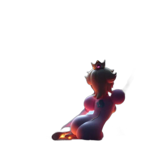 crown, dragon, creature, staff, 3d render, concept art, vaporwave, pixel art transparent PNG cut-out