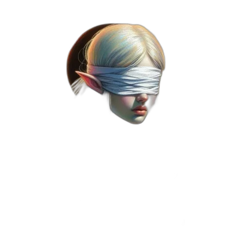mask, face, robot, staff, cyberpunk, vaporwave, concept art, 3d render transparent PNG cut-out