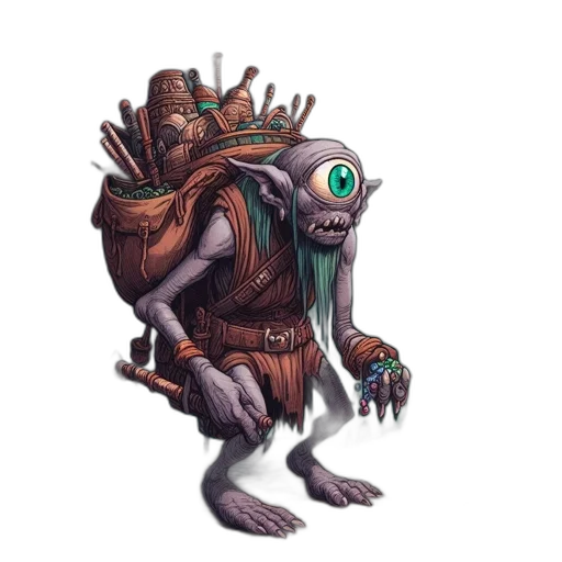 creature, robot, staff, animal, concept art, fantasy art, pixel art, 3d render transparent PNG cut-out