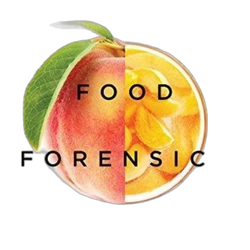 food, forensics, book, cover, featuring, split, image, peach transparent PNG cut-out