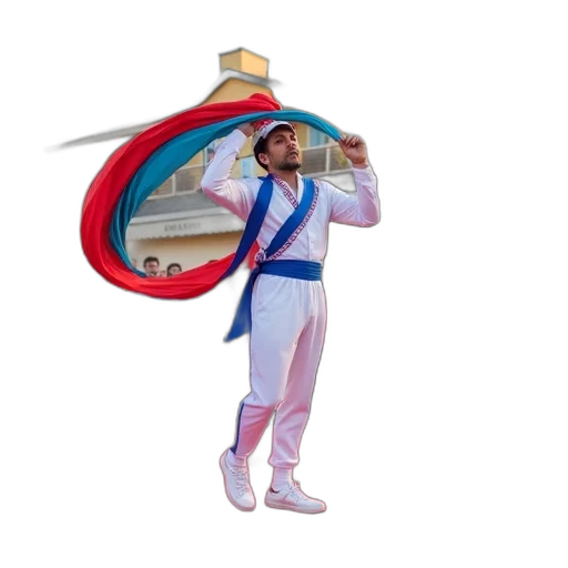 staff, sword, jacket, weapon, concept art, 3d render, outer space, man transparent PNG cut-out