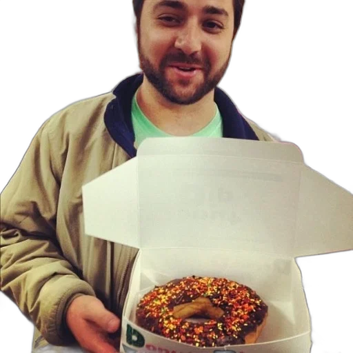 food, man, tan, jacket transparent PNG cut-out