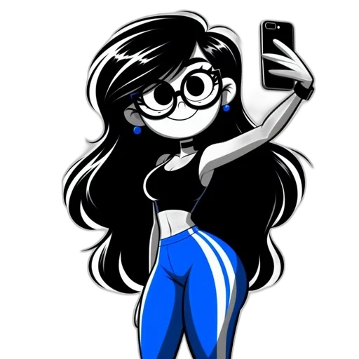 dress, hair, cartoon, anime, comic book art, concept art, blue, monochrome transparent PNG cut-out