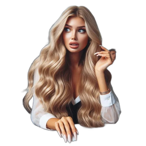 hair, face, dress, jewelry, photorealistic, cartoon, oil painting, fantasy art transparent PNG cut-out