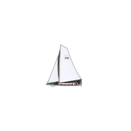 sailboat, number, 296, sail, glides, through, serene, river transparent PNG cut-out
