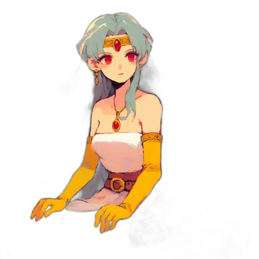 staff, mask, jewelry, creature, pixel art, concept art, anime, watercolor transparent PNG cut-out