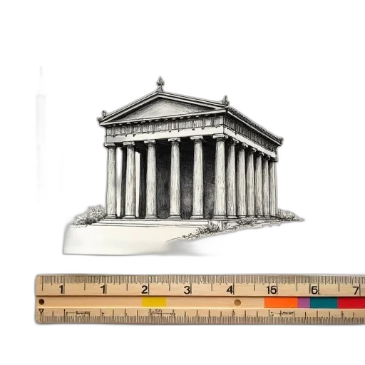 building, 3d render, photorealistic, concept art, detailed, sketch, classical, temple transparent PNG cut-out
