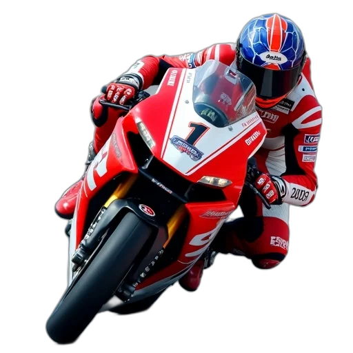 photorealistic, first, image, shows, motorcycle, race, scene, rider transparent PNG cut-out