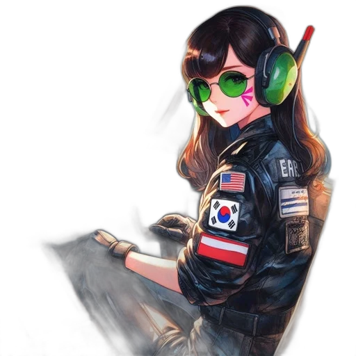 jacket, weapon, robot, staff, cyberpunk, concept art, fantasy art, anime transparent PNG cut-out