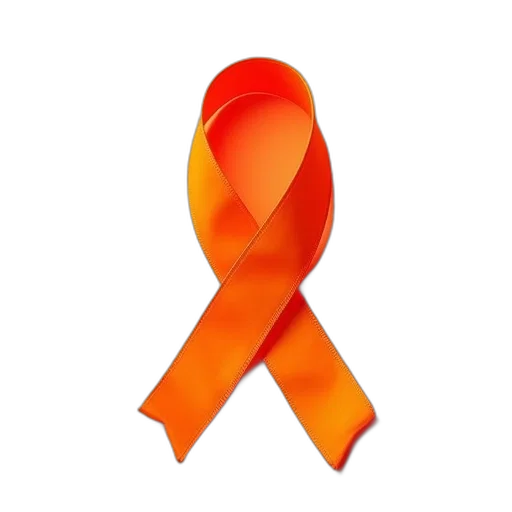 weapon, orange, awareness, ribbon, set transparent PNG cut-out