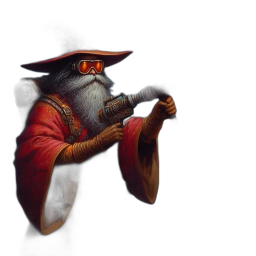 staff, weapon, sword, hat, concept art, fantasy art, pixel art, 3d render transparent PNG cut-out