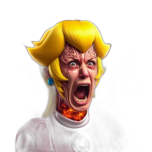 face, mask, staff, concept art, 3d render, comic book art, pixel art, horror-themed transparent PNG cut-out