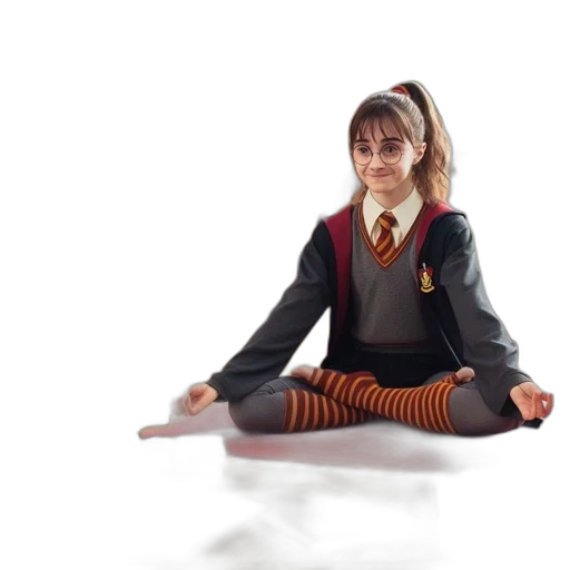 3d render, concept art, photorealistic, young, person, wearing, harry, potter-like transparent PNG cut-out