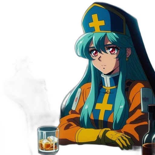 crown, jacket, anime, concept art, vaporwave, pixel art, fire, animated transparent PNG cut-out