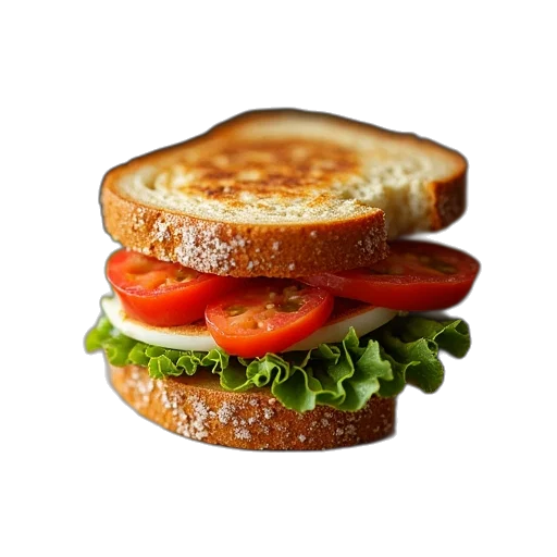 food, animal, weapon, crown, photorealistic, 3d render, vegetarian, panini transparent PNG cut-out